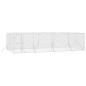 vidaXL Outdoor-Hundezwinger Silbern 8x4x2 m Verzinkter Stahl vidaXL Outdoor-Hundezwinger Silbern 8x4x2 m Verzinkter Stahl