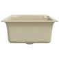 vidaXL Granitspüle Doppelbecken Beige vidaXL Granitspüle Doppelbecken Beige