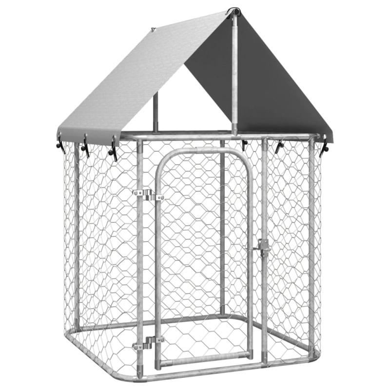 vidaXL Outdoor-Hundezwinger mit Dach 100x100x150 cm vidaXL Outdoor-Hundezwinger mit Dach 100x100x150 cm