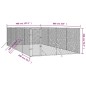 vidaXL Outdoor-Hundezwinger Silbern 4x8x2 m Verzinkter Stahl vidaXL Outdoor-Hundezwinger Silbern 4x8x2 m Verzinkter Stahl