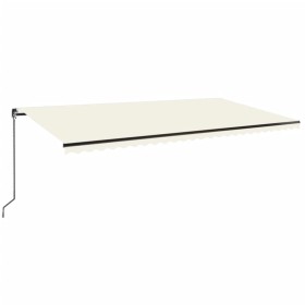vidaXL Markise Manuell Einziehbar 600x350 cm Creme