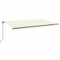 vidaXL Markise Manuell Einziehbar 600x350 cm Creme vidaXL Markise Manuell Einziehbar 600x350 cm Creme