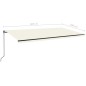 vidaXL Markise Manuell Einziehbar 600x350 cm Creme vidaXL Markise Manuell Einziehbar 600x350 cm Creme