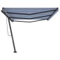 vidaXL Standmarkise Manuell Einziehbar 600x350 cm Blau/Weiß