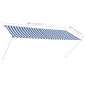 vidaXL Einziehbare Markise 300×150 cm Blau und Weiß vidaXL Einziehbare Markise 300×150 cm Blau und Weiß