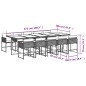 vidaXL 11-tlg. Garten-Essgruppe mit Kissen Beigemischung Poly Rattan vidaXL 11-tlg. Garten-Essgruppe mit Kissen Beigemischung Poly Rattan