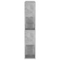 vidaXL Bücherregal Raumteiler Betongrau 100x24x124 cm vidaXL Bücherregal Raumteiler Betongrau 100x24x124 cm