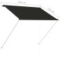 vidaXL Einziehbare Markise 150×150 cm Anthrazit vidaXL Einziehbare Markise 150×150 cm Anthrazit