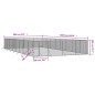 vidaXL Outdoor-Hundezwinger Silbern 8x16x2 m Verzinkter Stahl vidaXL Outdoor-Hundezwinger Silbern 8x16x2 m Verzinkter Stahl