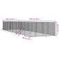 vidaXL Outdoor-Hundezwinger Silbern 4x16x2 m Verzinkter Stahl vidaXL Outdoor-Hundezwinger Silbern 4x16x2 m Verzinkter Stahl