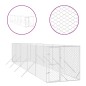 vidaXL Outdoor-Hundezwinger Silbern 2x10x2 m Verzinkter Stahl vidaXL Outdoor-Hundezwinger Silbern 2x10x2 m Verzinkter Stahl