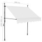 vidaXL Einziehbare Markise Handbetrieben mit LED 100 cm Creme vidaXL Einziehbare Markise Handbetrieben mit LED 100 cm Creme