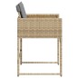 vidaXL Gartenstühle mit Kissen 4 Stk. Beigemischung Poly Rattan vidaXL Gartenstühle mit Kissen 4 Stk. Beigemischung Poly Rattan