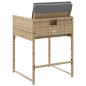 vidaXL Gartenstühle mit Kissen 4 Stk. Beigemischung Poly Rattan vidaXL Gartenstühle mit Kissen 4 Stk. Beigemischung Poly Rattan