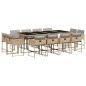 vidaXL 13-tlg. Garten-Essgruppe mit Kissen Beigemischung Poly Rattan vidaXL 13-tlg. Garten-Essgruppe mit Kissen Beigemischung Poly Rattan
