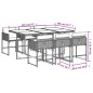 vidaXL 7-tlg. Garten-Essgruppe mit Kissen Beigemischung Poly Rattan vidaXL 7-tlg. Garten-Essgruppe mit Kissen Beigemischung Poly Rattan