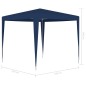 vidaXL Partyzelt 2,5x2,5 m Blau vidaXL Partyzelt 2,5x2,5 m Blau