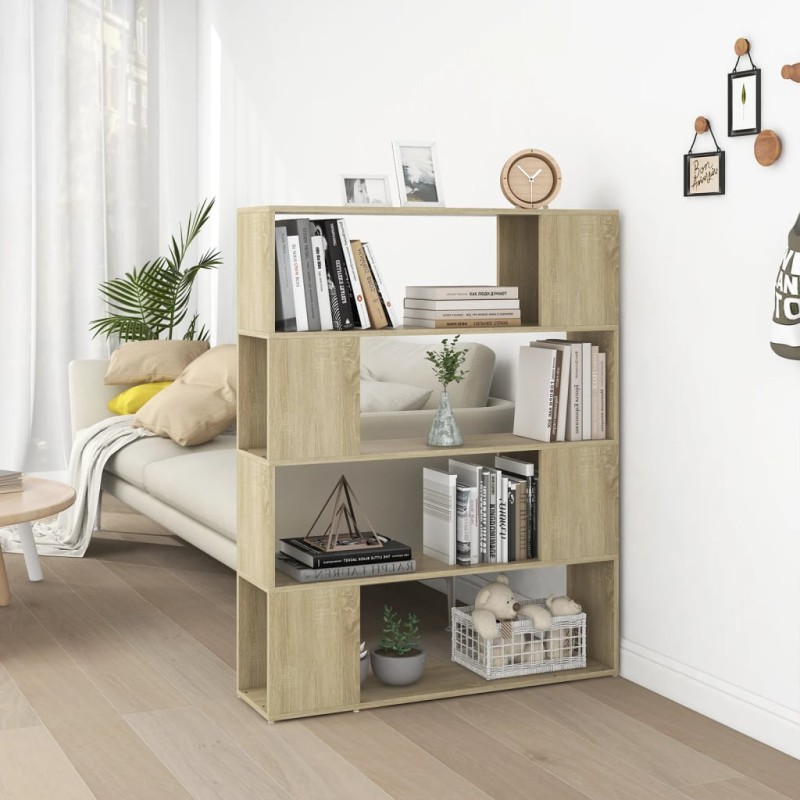 vidaXL Bücherregal Raumteiler Sonoma-Eiche 100x24x124 cm vidaXL Bücherregal Raumteiler Sonoma-Eiche 100x24x124 cm