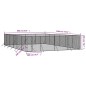 vidaXL Outdoor-Hundezwinger Silbern 8x12x2 m Verzinkter Stahl vidaXL Outdoor-Hundezwinger Silbern 8x12x2 m Verzinkter Stahl