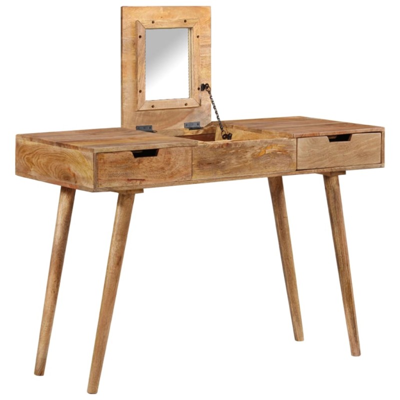 vidaXL Schminktisch 112x45x76 cm Massivholz Mango vidaXL Schminktisch 112x45x76 cm Massivholz Mango