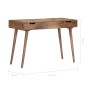 vidaXL Schminktisch 112x45x76 cm Massivholz Mango vidaXL Schminktisch 112x45x76 cm Massivholz Mango