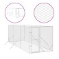 vidaXL Outdoor-Hundezwinger Silbern 2x6x2 m Verzinkter Stahl vidaXL Outdoor-Hundezwinger Silbern 2x6x2 m Verzinkter Stahl