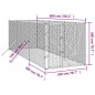 vidaXL Outdoor-Hundezwinger Silbern 2x6x2 m Verzinkter Stahl vidaXL Outdoor-Hundezwinger Silbern 2x6x2 m Verzinkter Stahl