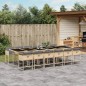 vidaXL 13-tlg. Garten-Essgruppe mit Kissen Beigemischung Poly Rattan vidaXL 13-tlg. Garten-Essgruppe mit Kissen Beigemischung Poly Rattan