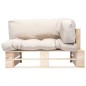 vidaXL Outdoor-Sofa Paletten mit Kissen in Sandfarben Kiefernholz vidaXL Outdoor-Sofa Paletten mit Kissen in Sandfarben Kiefernholz