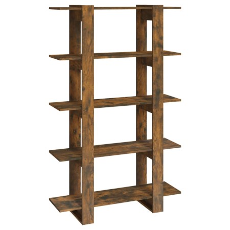 vidaXL Bücherregal/Raumteiler Räuchereiche 100×30×160 cm