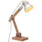 vidaXL Schreibtischlampe Industriestil Silbern Rund 58x18x90 cm E27 vidaXL Schreibtischlampe Industriestil Silbern Rund 58x18x90 cm E27