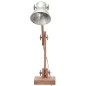 vidaXL Schreibtischlampe Industriestil Silbern Rund 58x18x90 cm E27 vidaXL Schreibtischlampe Industriestil Silbern Rund 58x18x90 cm E27