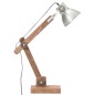 vidaXL Schreibtischlampe Industriestil Silbern Rund 58x18x90 cm E27 vidaXL Schreibtischlampe Industriestil Silbern Rund 58x18x90 cm E27
