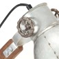 vidaXL Schreibtischlampe Industriestil Silbern Rund 58x18x90 cm E27 vidaXL Schreibtischlampe Industriestil Silbern Rund 58x18x90 cm E27