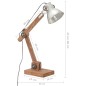 vidaXL Schreibtischlampe Industriestil Silbern Rund 58x18x90 cm E27 vidaXL Schreibtischlampe Industriestil Silbern Rund 58x18x90 cm E27