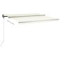 vidaXL Markise Manuell Einziehbar mit Pfosten 4x3,5 m Creme vidaXL Markise Manuell Einziehbar mit Pfosten 4x3,5 m Creme