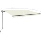 vidaXL Markise Manuell Einziehbar mit Pfosten 4x3,5 m Creme vidaXL Markise Manuell Einziehbar mit Pfosten 4x3,5 m Creme