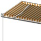 vidaXL Markise Manuell Einziehbar mit Pfosten 6x3 m Gelb und Weiß vidaXL Markise Manuell Einziehbar mit Pfosten 6x3 m Gelb und Weiß