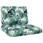 vidaXL Gartenstühle 2 Stk. Kissen mit Pflanzen-Motiven Kiefernholz vidaXL Gartenstühle 2 Stk. Kissen mit Pflanzen-Motiven Kiefernholz
