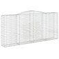 vidaXL Gabionen mit Hochbogen 10Stk. 400x50x180/200cm Verzinktes Eisen vidaXL Gabionen mit Hochbogen 10Stk. 400x50x180/200cm Verzinktes Eisen