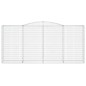 vidaXL Gabionen mit Hochbogen 10Stk. 400x50x180/200cm Verzinktes Eisen vidaXL Gabionen mit Hochbogen 10Stk. 400x50x180/200cm Verzinktes Eisen