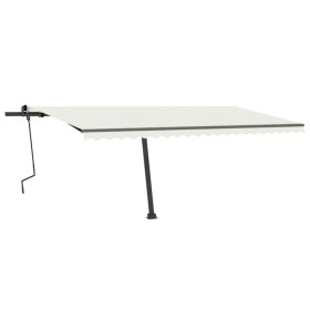vidaXL Standmarkise Manuell Einziehbar 500x350 cm Creme