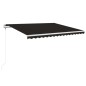 vidaXL Automatische Markise mit LED & Windsensor 400x350 cm Anthrazit vidaXL Automatische Markise mit LED & Windsensor 400x350 cm Anthrazit