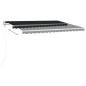 vidaXL Automatische Markise mit LED & Windsensor 400x350 cm Anthrazit vidaXL Automatische Markise mit LED & Windsensor 400x350 cm Anthrazit