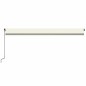 vidaXL Markise Manuell Einziehbar mit LED 600x350 cm Creme vidaXL Markise Manuell Einziehbar mit LED 600x350 cm Creme