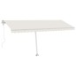 vidaXL Markise Automatisch mit LED & Windsensor 500x300 cm Creme vidaXL Markise Automatisch mit LED & Windsensor 500x300 cm Creme