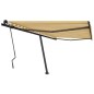 vidaXL Standmarkise Einziehbar Handbetrieben 450x300 cm Gelb/Weiß vidaXL Standmarkise Einziehbar Handbetrieben 450x300 cm Gelb/Weiß