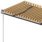 vidaXL Standmarkise Einziehbar Handbetrieben 450x300 cm Gelb/Weiß vidaXL Standmarkise Einziehbar Handbetrieben 450x300 cm Gelb/Weiß