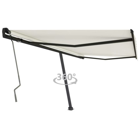 vidaXL Standmarkise Manuell Einziehbar 400x350 cm Creme