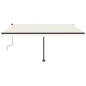 vidaXL Standmarkise Manuell Einziehbar 400x350 cm Creme vidaXL Standmarkise Manuell Einziehbar 400x350 cm Creme